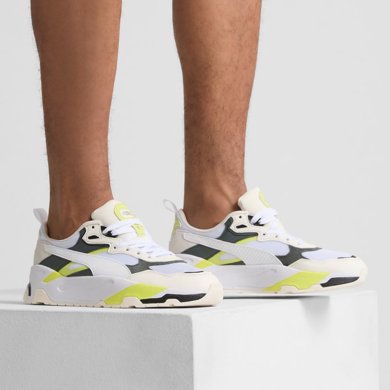 Buty PUMA Trinity warm white/puma white/mineral gray/lime sheen 4