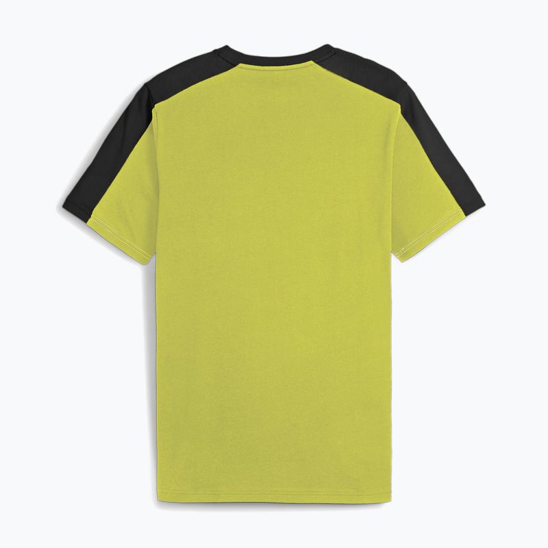 Koszulka męska PUMA ESS+ Block Tee puma black/lime sheen 2