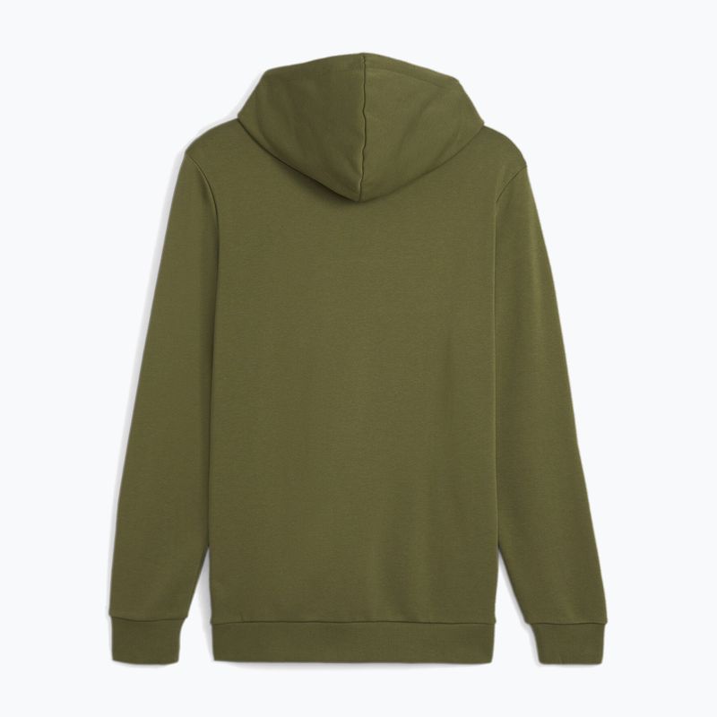 Bluza męska PUMA Essentials+ Two-Tone Big Logo Hoodie TR olive green 6