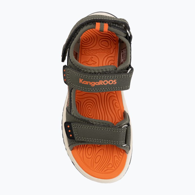 Sandały dziecięce Kangaroos K-AS Ture olive/flame 5