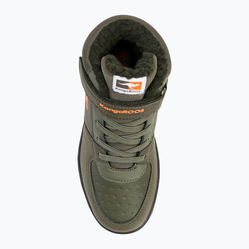 Buty dziecięce KangaROOS K-CP Bound Mid EV military green/flame 5