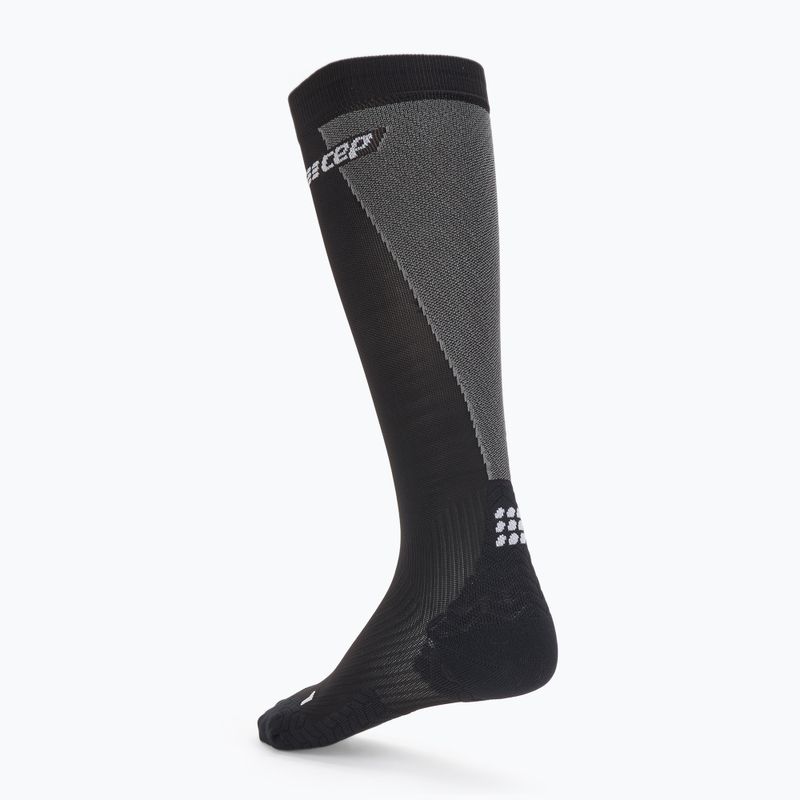 Skarpety kompresyjne damskie CEP Ultralight Tall black/grey 2