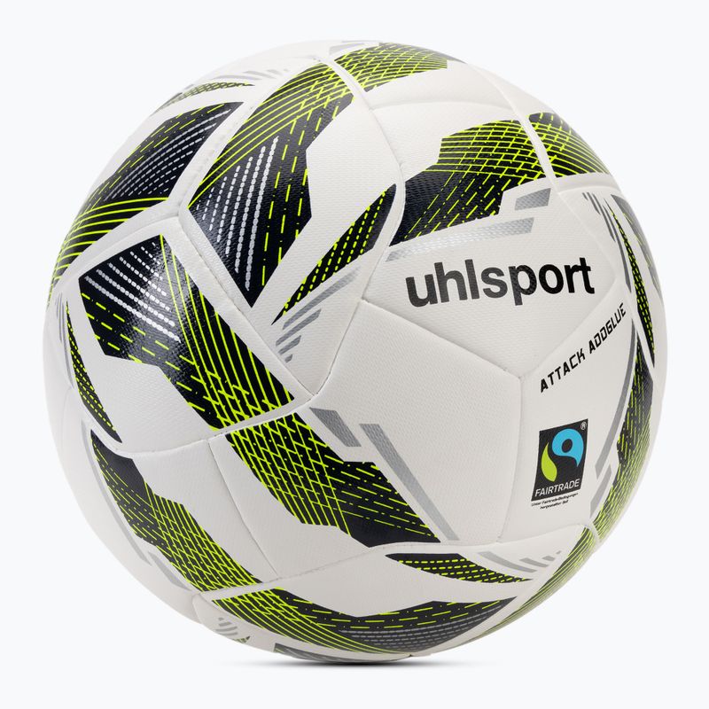 Piłka do piłki nożnej uhlsport Match Addglue white/navy/fluo yellow rozmiar 5 2