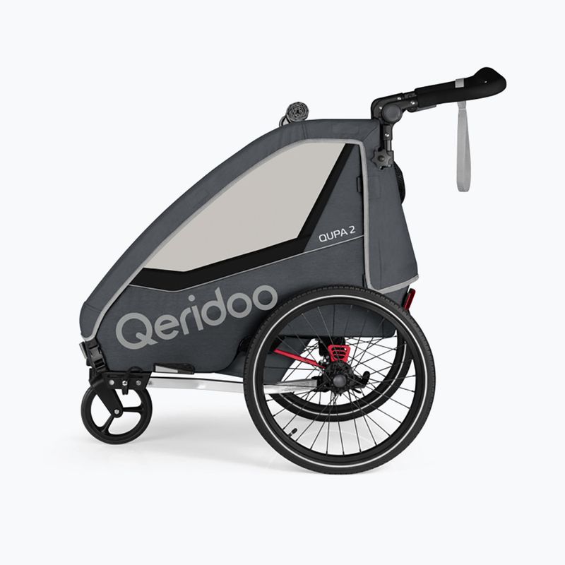 Przyczepka rowerowa Qeridoo Qupa 2 gray 2