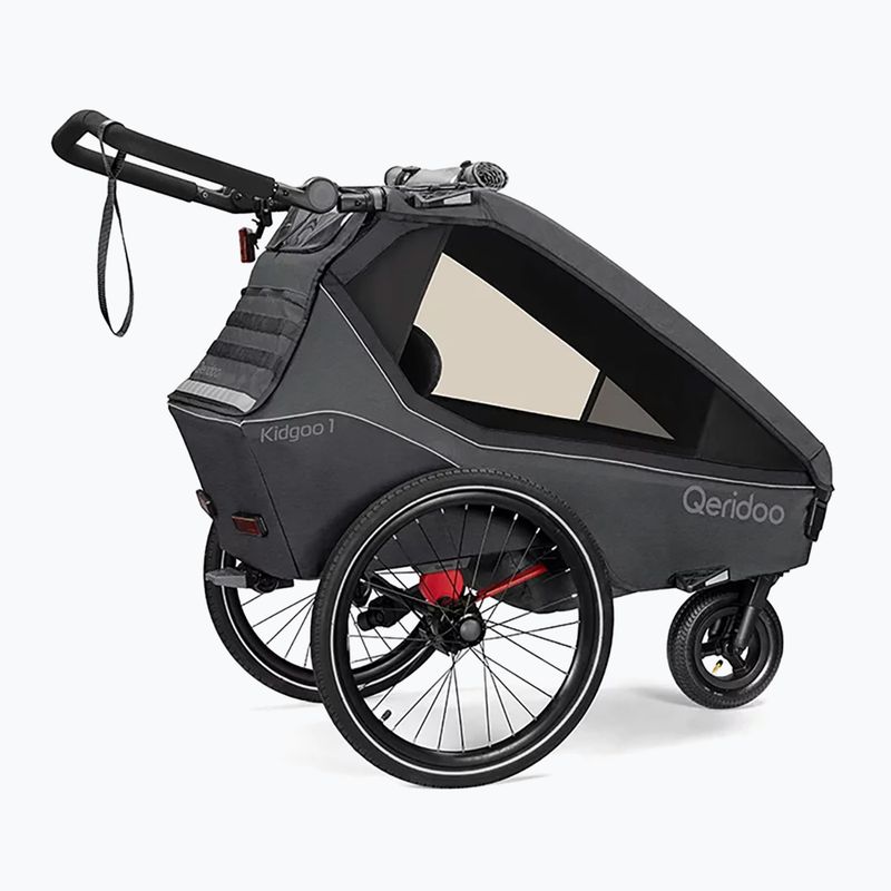 Przyczepka rowerowa Qeridoo KidGoo 1 dark steel grey 4