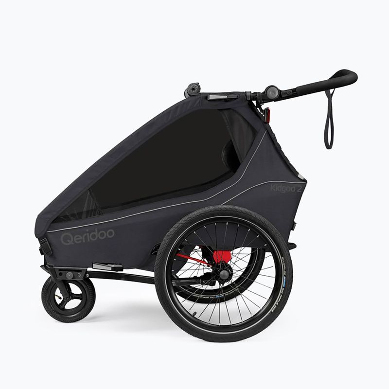 Przyczepka rowerowa Qeridoo Kidgoo 2 phantom grey 2