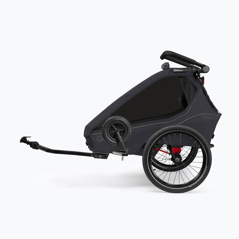 Przyczepka rowerowa Qeridoo Kidgoo 2 phantom grey 3
