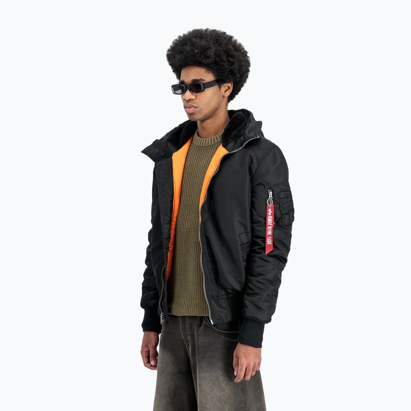 Kurtka męska Alpha Industries MA-1 Hooded Bomber black