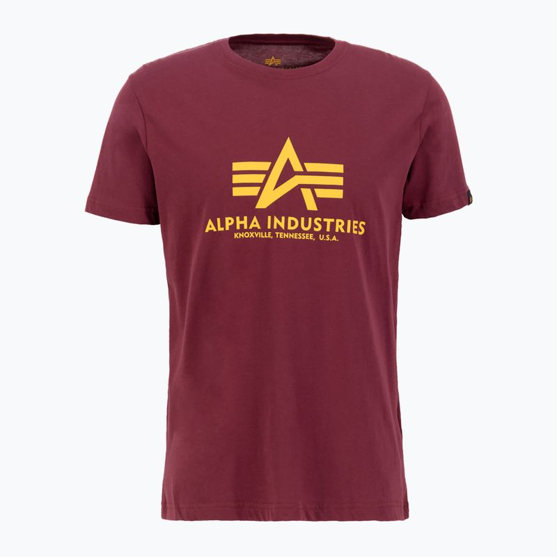 Koszulka męska Alpha Industries Basic burgundy