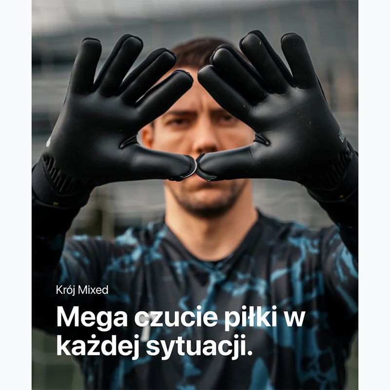 Rękawice bramkarskie T1TAN Rebel 2.0 Black-Out black 6