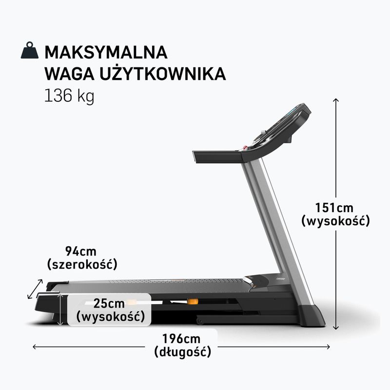 Bieżnia elektryczna NordicTrack T Series 6.5 Treadmill black 6