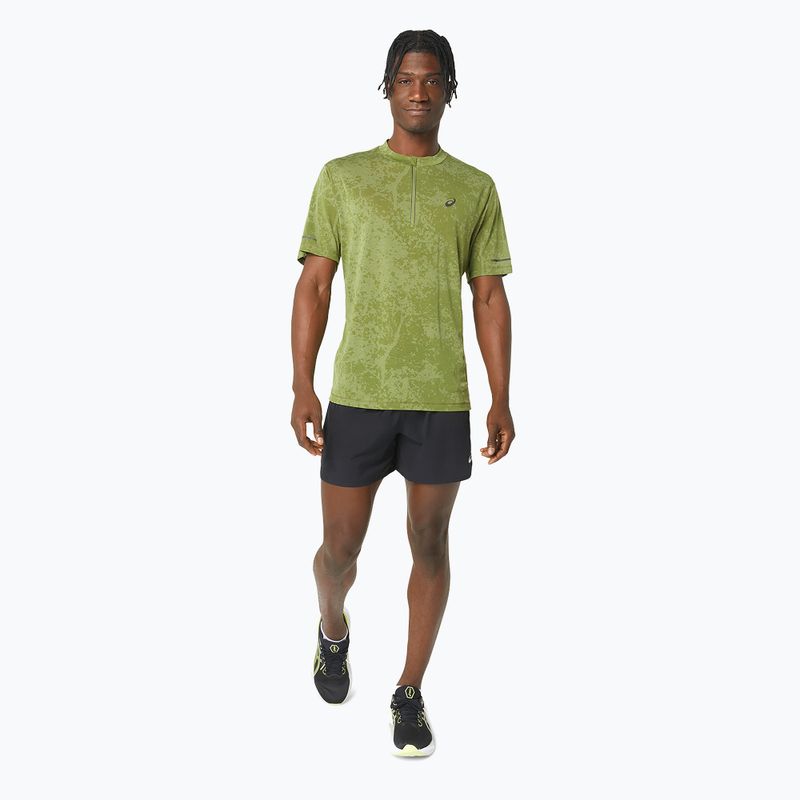 Koszulka do biegania męska ASICS Metarun Pattern 1/2 ZIP cactus 2