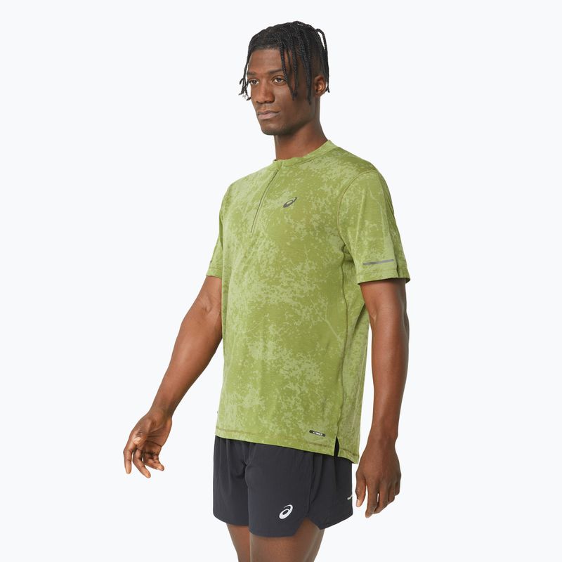 Koszulka do biegania męska ASICS Metarun Pattern 1/2 ZIP cactus 4