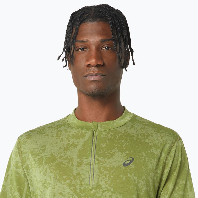 Koszulka do biegania męska ASICS Metarun Pattern 1/2 ZIP cactus 5