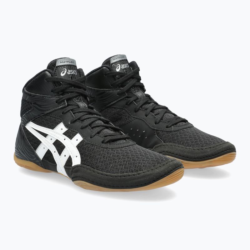 Buty zapaśnicze dziecięce ASICS Matflex 7 GS black/white 10