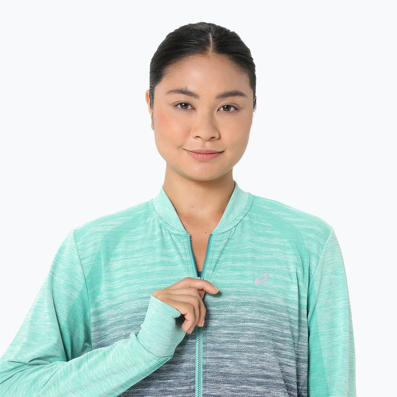 Kurtka do biegania damska ASICS Nagino Run Seamless aurora green/blue expanse 4