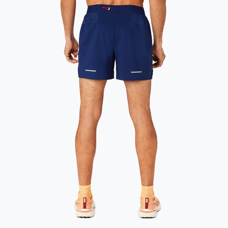 Spodenki do biegania męskie ASICS Road 2-N-1 5IN blue expense/birch 3
