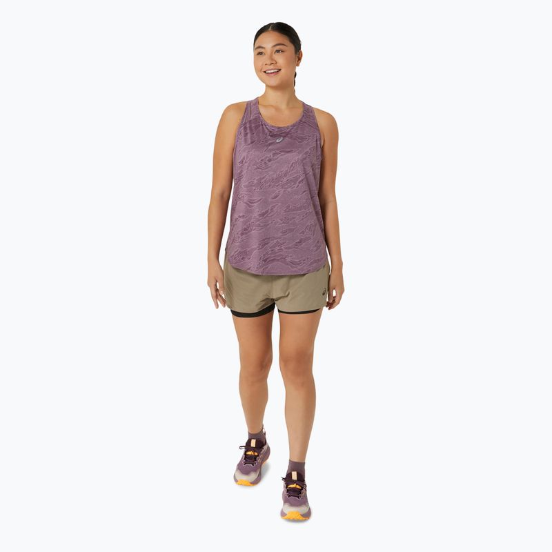 Koszulka do biegania damska ASICS Road All Over Print Tank dusty mauve 2