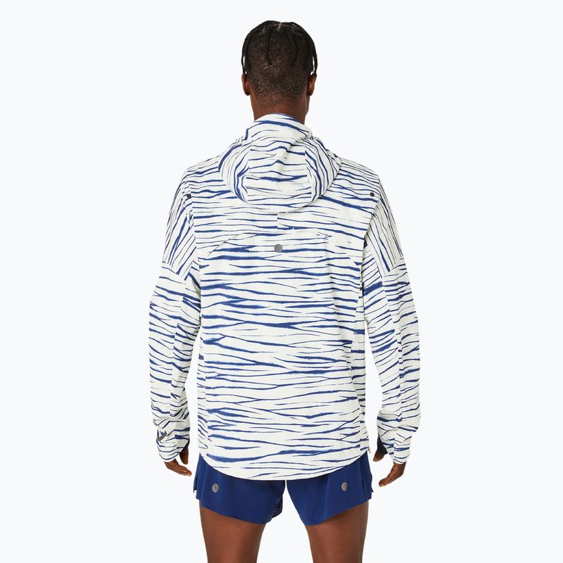 Kurtka do biegania męska ASICS Metarun Shibori Waterproof brich/blue expanse 3