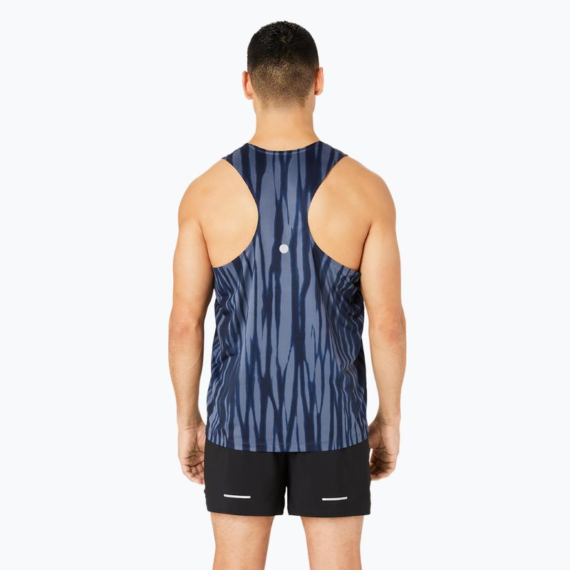 Koszulka do biegania męska ASICS Road All Over Print Singlet blue expanse/midnight 3
