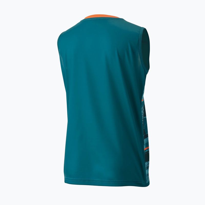 Koszulka tenisowa damska YONEX 0035 Club Sleeveless W blue/green 2