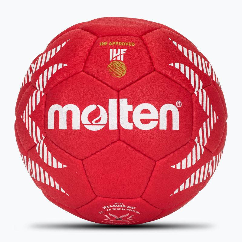 Piłka do piłki ręcznej Molten H3A5000-S4F IHF OFFICIAL BALL PARIS 2024 red rozmiar 3