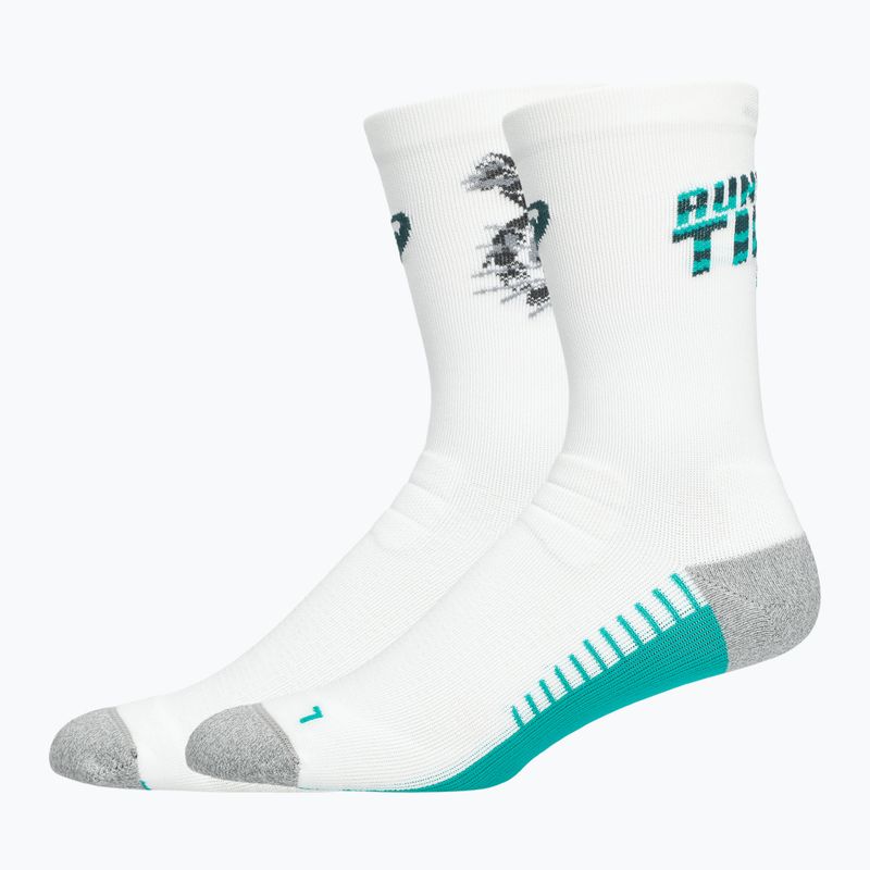 Skarpety ASICS Performance Run Crew brilliant white/wave teal 2