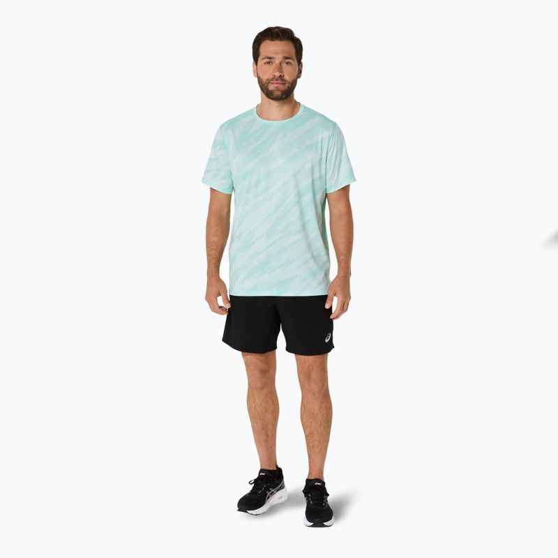 Koszulka do biegania męska ASICS Core All Over Print Top oasis green 2