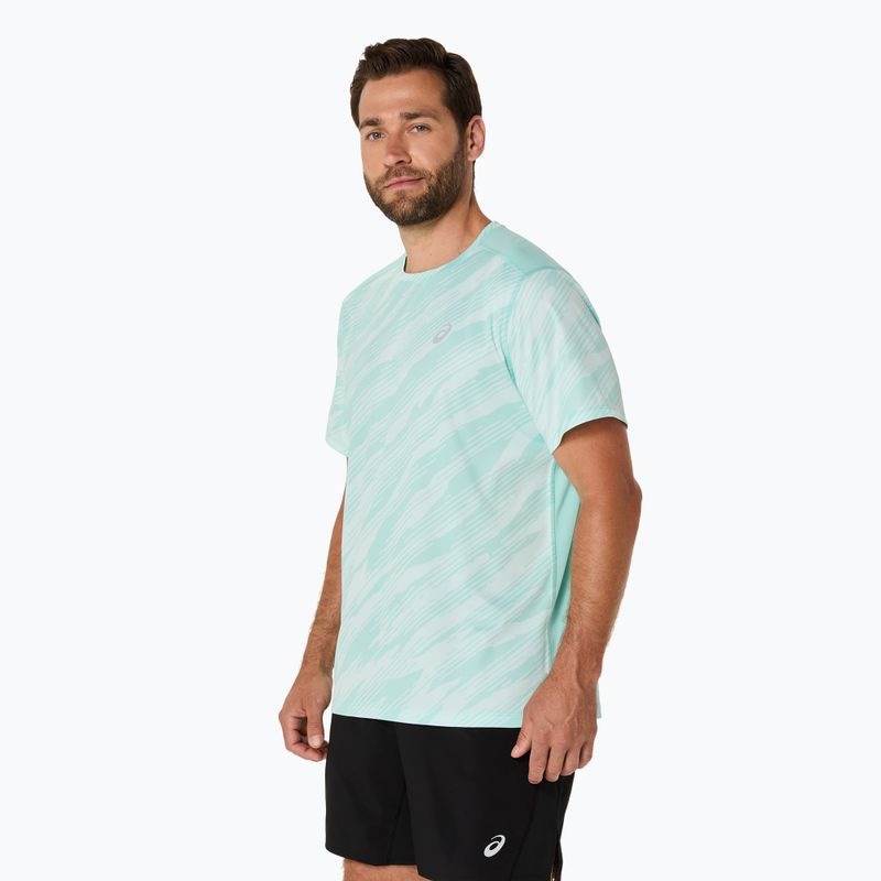 Koszulka do biegania męska ASICS Core All Over Print Top oasis green 4