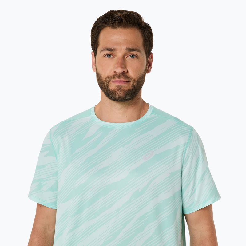 Koszulka do biegania męska ASICS Core All Over Print Top oasis green 5