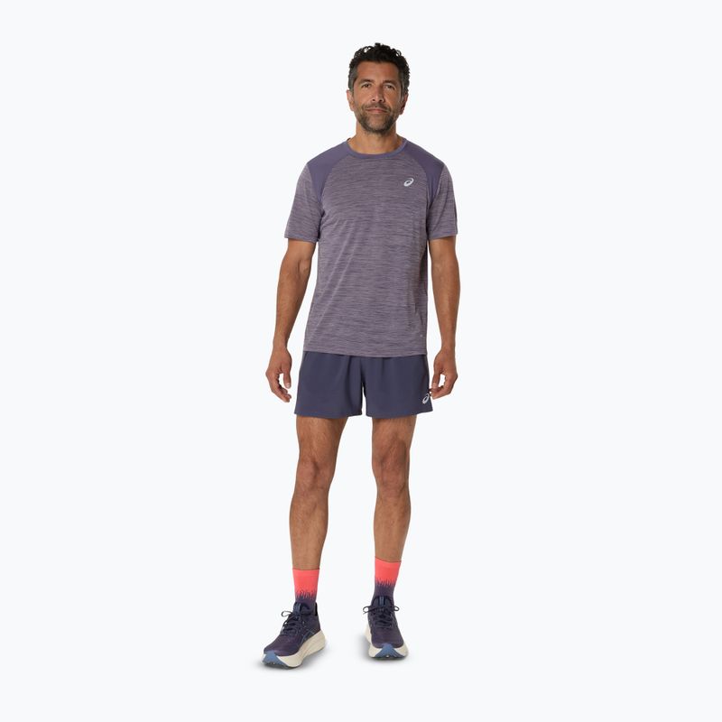 Spodenki do biegania męskie ASICS Road 5IN indigo fog/lavender grey 2