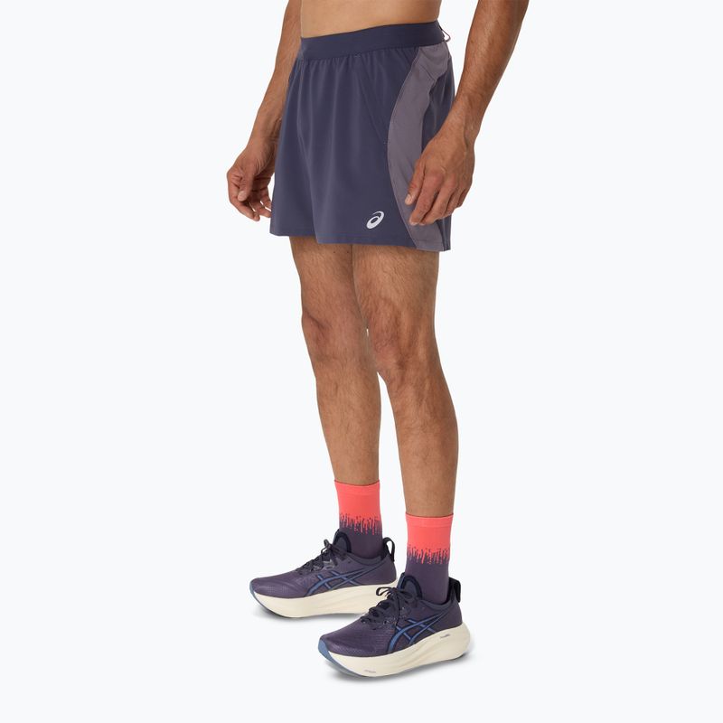 Spodenki do biegania męskie ASICS Road 5IN indigo fog/lavender grey 4