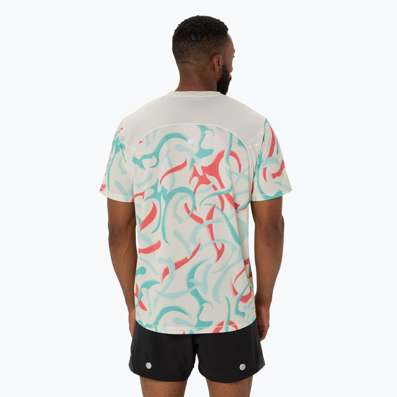 Koszulka do biegania męska ASICS Road All Over Print Top birch 2