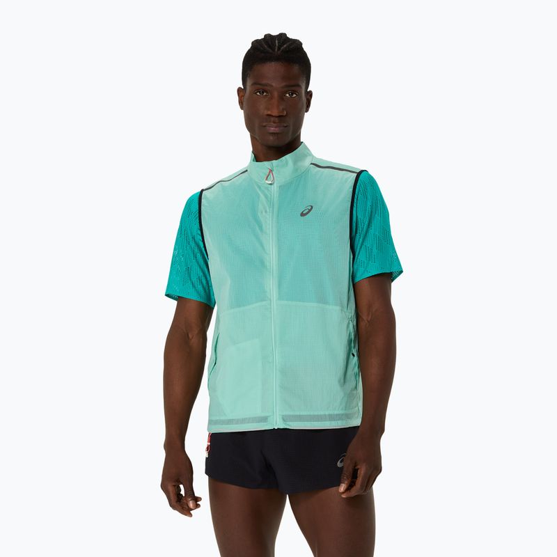 Bezrękawnik do biegania męski Asics Metarun Packable oasis green