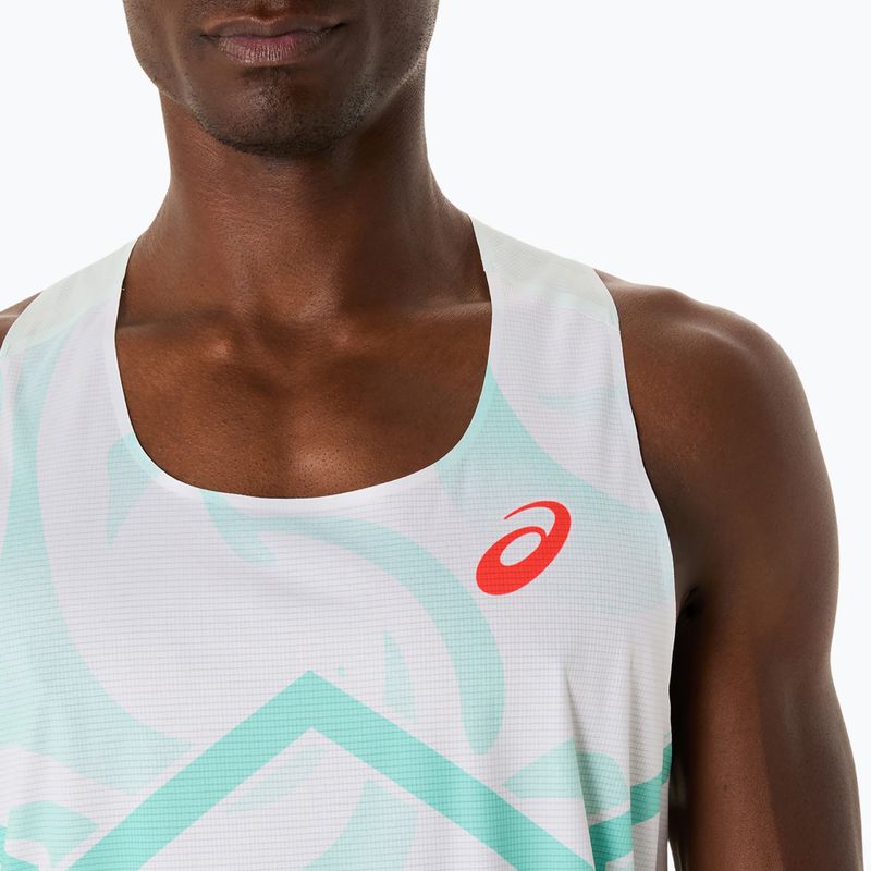 Koszulka do biegania męska ASICS Light Knit Singlet soothing sea 4