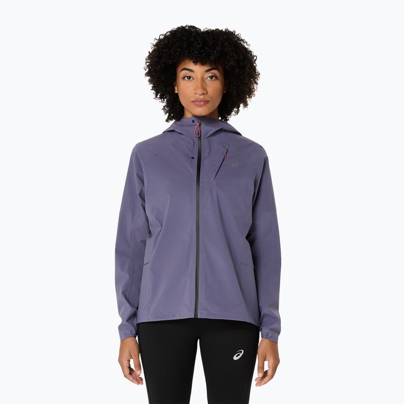 Kurtka do biegania damska ASICS Metarun Waterproof greyish purple