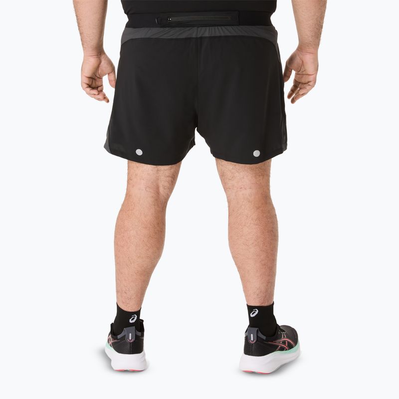 Spodenki do biegania męskie ASICS Road 5IN performance black/graphite grey 3