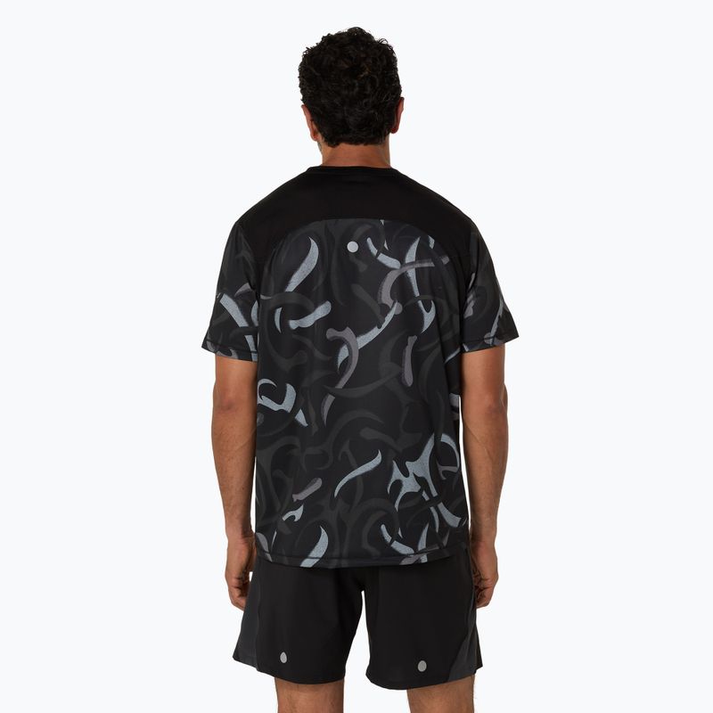 Koszulka do biegania męska ASICS Road All Over Print Top performance black 3