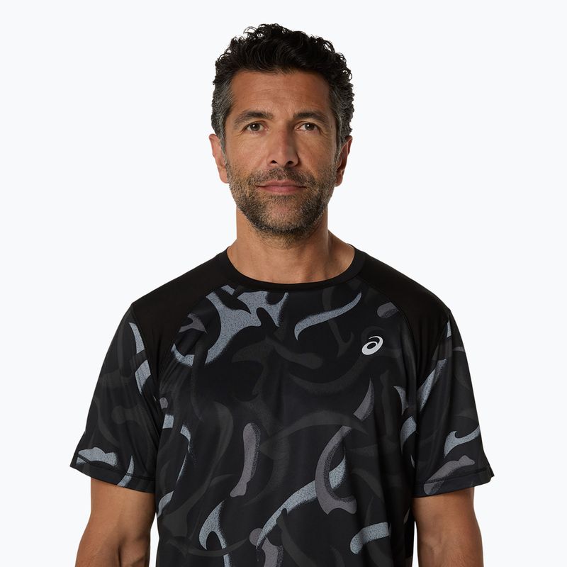 Koszulka do biegania męska ASICS Road All Over Print Top performance black 4