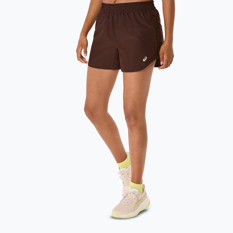 Spodenki do biegania damskie ASICS Nagino Run Adjustable 4IN coffee 4
