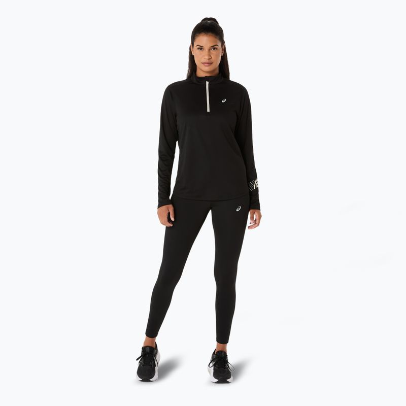Longsleeve do biegania damski ASICS Icon 1/2 Zip LS Top performance black 2