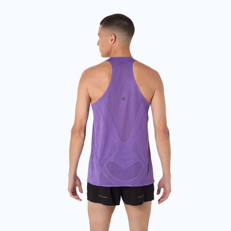Koszulka do biegania męska ASICS Metarun Singlet edo purple 3