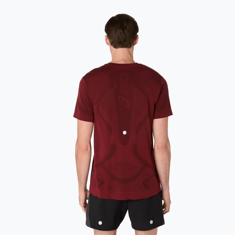 Koszulka do biegania męska ASICS Road Seamless dark red planet 3
