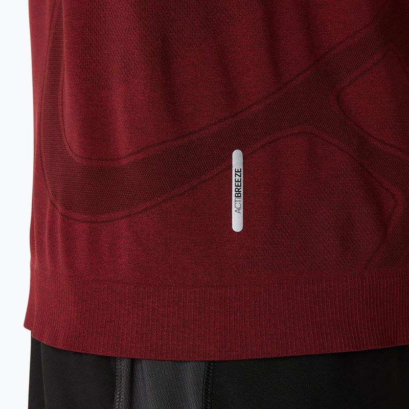 Koszulka do biegania męska ASICS Road Seamless dark red planet 6