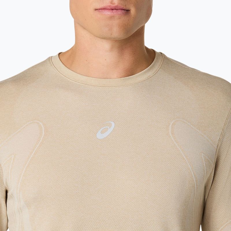 Longsleeve do biegania męski ASICS Road Seamless cream 5