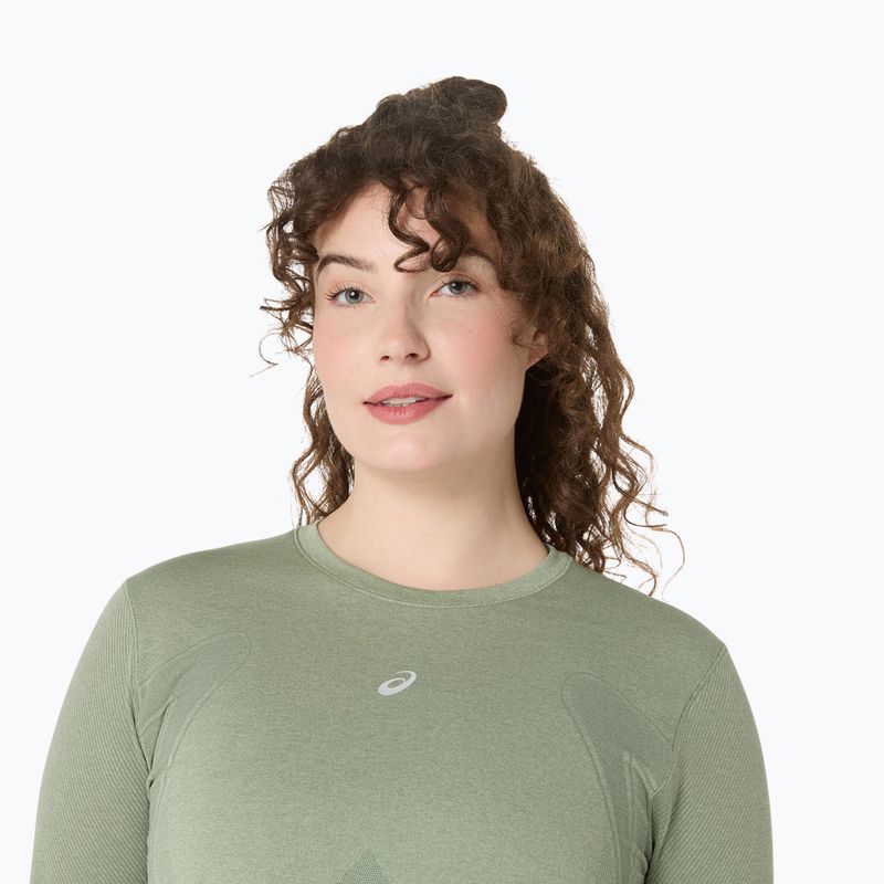 Longsleeve do biegania damski ASICS Road Seamless monument blue/whisper green 5