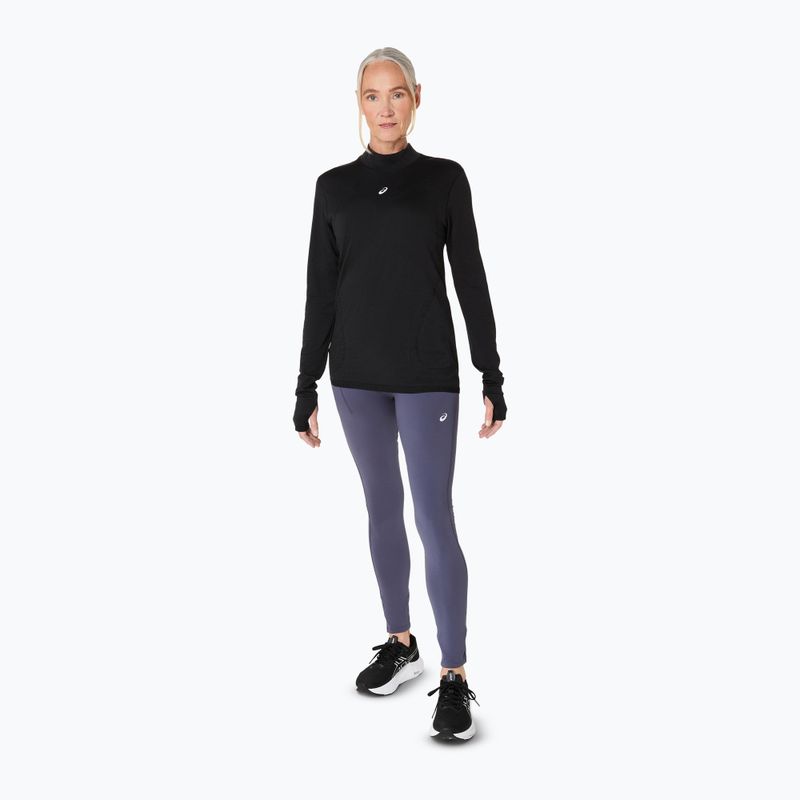 Longsleeve do biegania damski ASICS Road Winter Seamless performance black 2