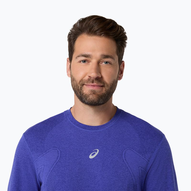 Longsleeve do biegania męski ASICS Road Seamless cobalt burst/eggplant 5