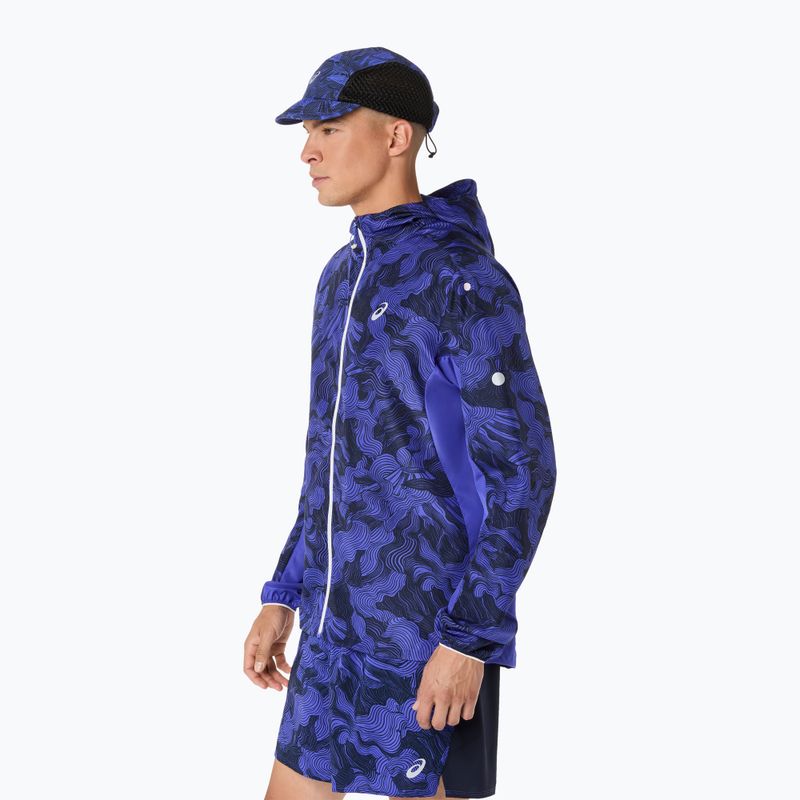 Kurtka do biegania męska ASICS Fujitrail Packable cobalt burst/indigo blue/cream 4