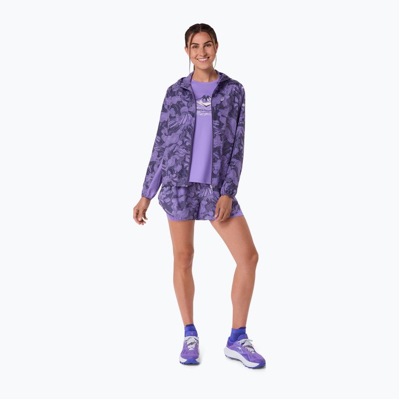 Kurtka do biegania damska ASICS Fujitrail Packable amethyst 2